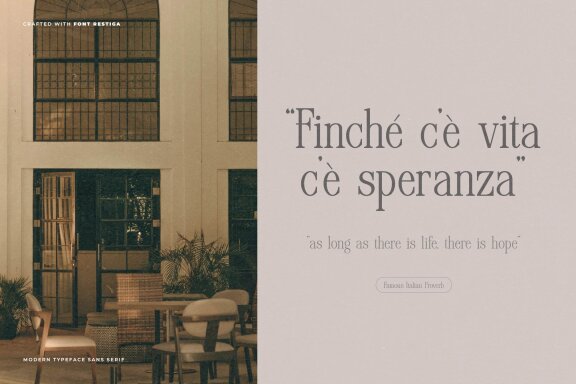 Restiga | Modern Typeface Serif