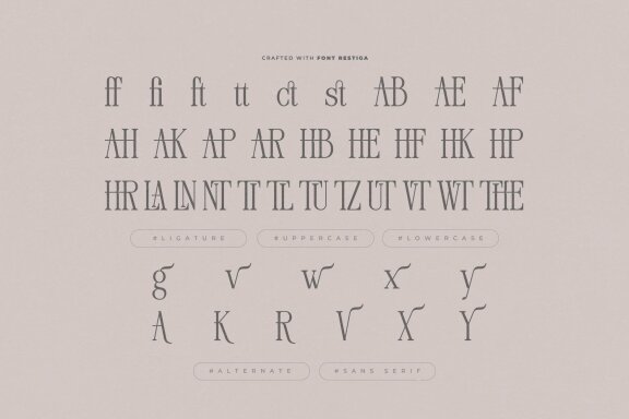 Restiga | Modern Typeface Serif