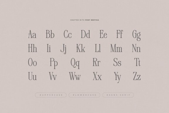 Restiga | Modern Typeface Serif