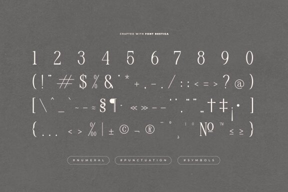 Restiga | Modern Typeface Serif