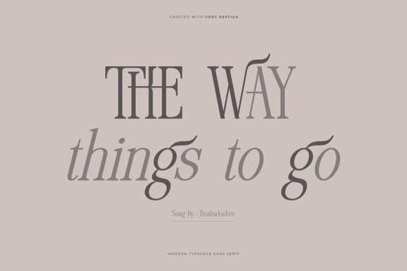 Restiga | Modern Typeface Serif