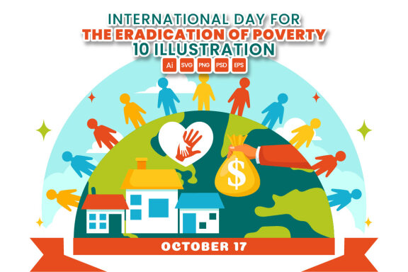 10 Day for the Eradication of Poverty Illustration