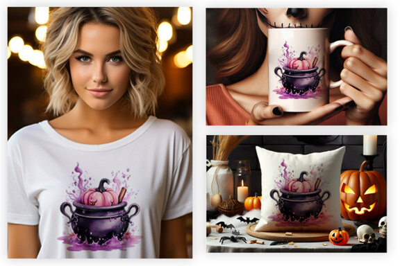  Halloween Cauldron FREE Clipart PNG Bundle