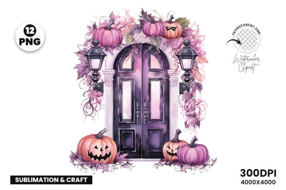 Halloween Creaky Door FREE Clipart PNG Bundle