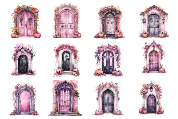 Halloween Creaky Door FREE Clipart PNG Bundle