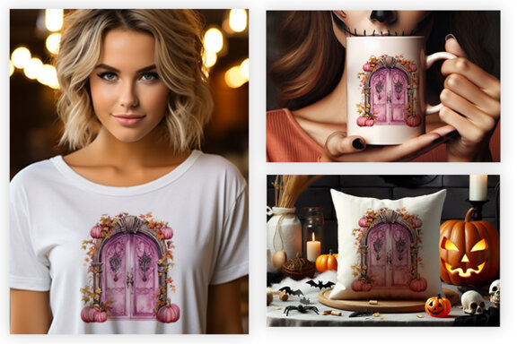 Halloween Creaky Door FREE Clipart PNG Bundle