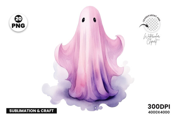 Halloween Ghost FREE PNG Clipart Bundle