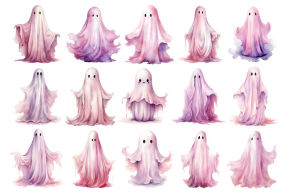 Halloween Ghost FREE PNG Clipart Bundle