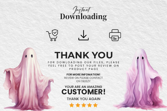 Halloween Ghost FREE PNG Clipart Bundle