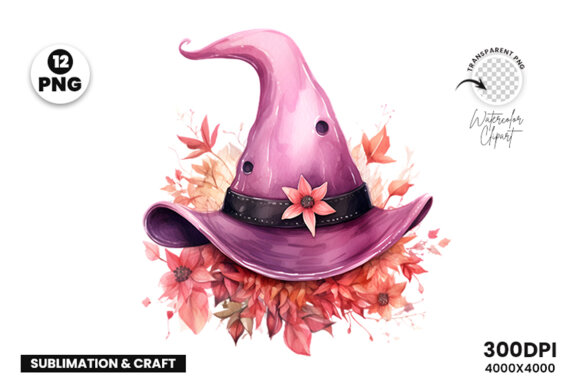 Halloween Witch Hat Sublimation FREE PNG Bundle