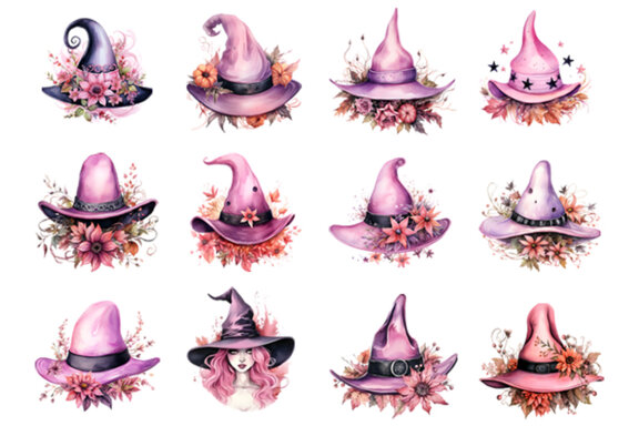 Halloween Witch Hat Sublimation FREE PNG Bundle