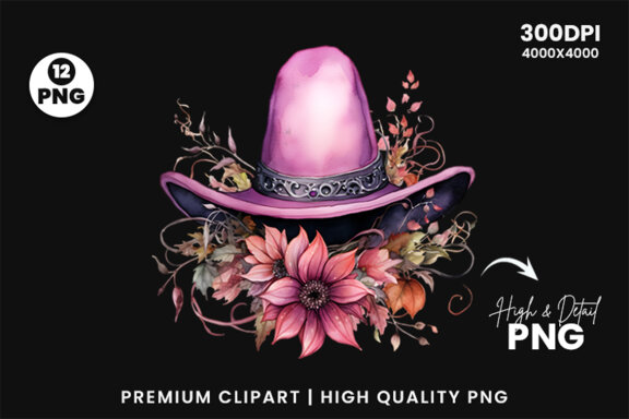 Halloween Witch Hat Sublimation FREE PNG Bundle