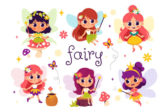 10 Beautiful Flying Fairy Illustration