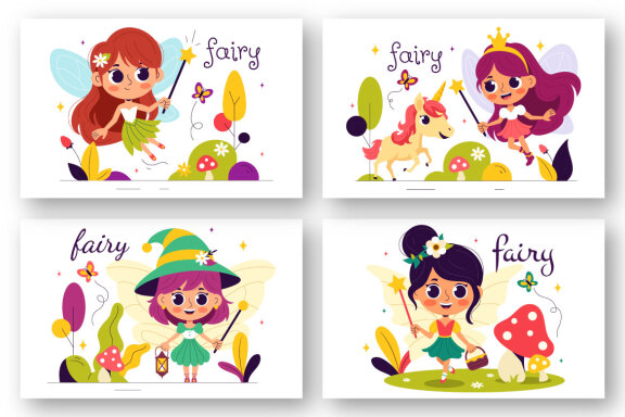 10 Beautiful Flying Fairy Illustration