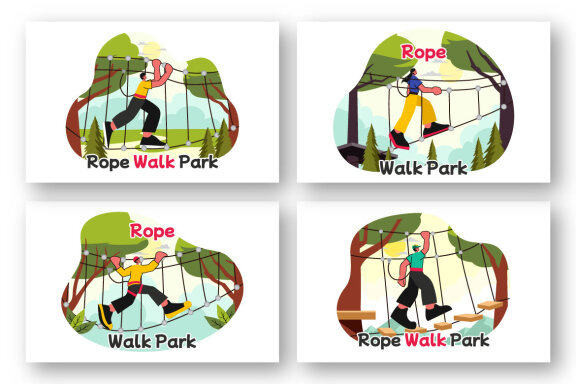 9 Rope Walk Activity Illustration