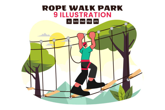 9 Rope Walk Activity Illustration