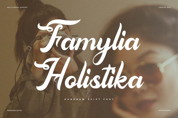 Famylia Holistika | Hand Drawn Script Font