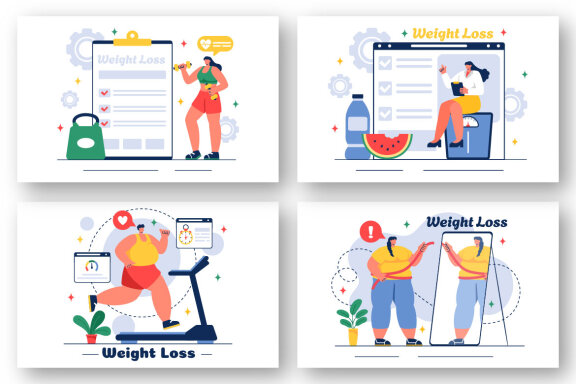 15 Weight Loss Progress Illustration
