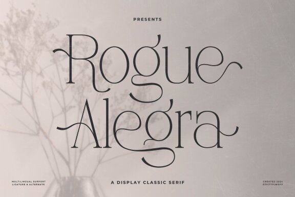 Rogue Alegra | Display Classic Serif