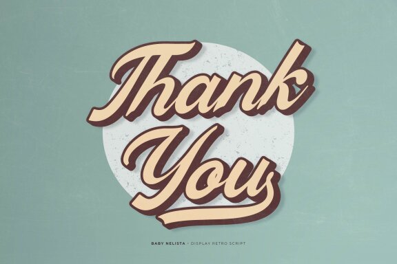 Baby Nelista | Retro Display Script