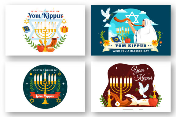12 Yom Kippur Celebration Illustration