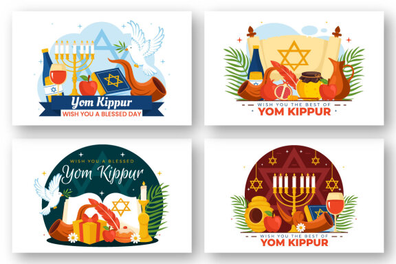 12 Yom Kippur Celebration Illustration