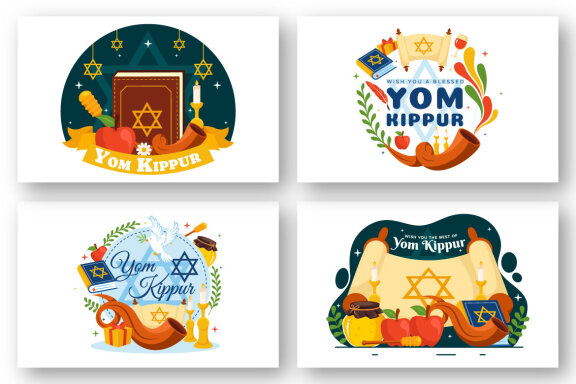 12 Yom Kippur Celebration Illustration