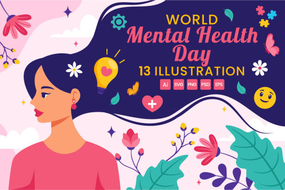 13 World Mental Health Day Illustration