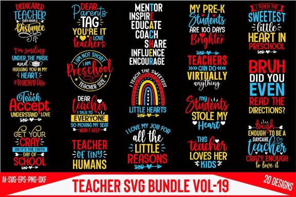 Teacher SVG Bundle