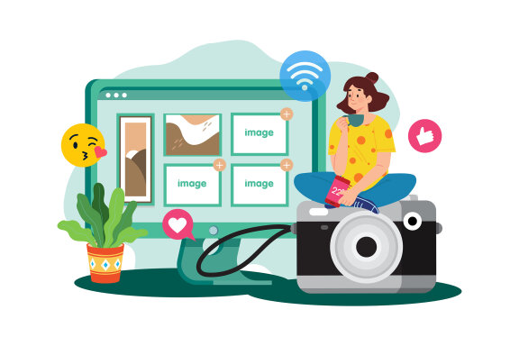 M736_ Social Network Illustration Pack 1