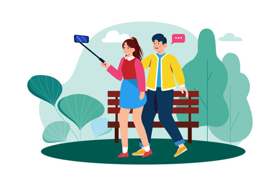 M736_ Social Network Illustration Pack 1