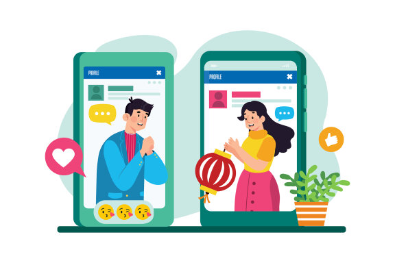 M736_ Social Network Illustration Pack 1
