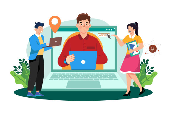 M736_ Social Network Illustration Pack 2