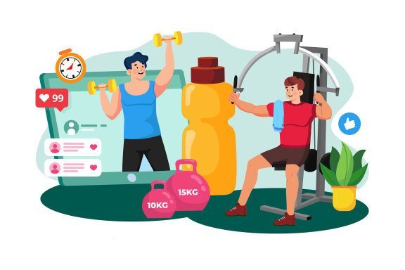 M736_ Social Network Illustration Pack 2