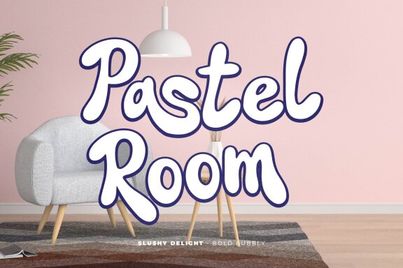 Slushy Delight | Bold Bubbly Font