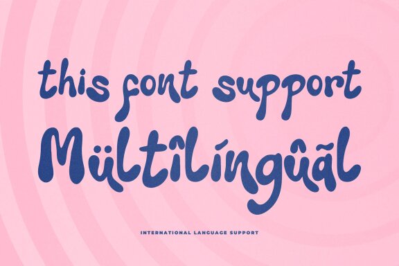 Slushy Delight | Bold Bubbly Font
