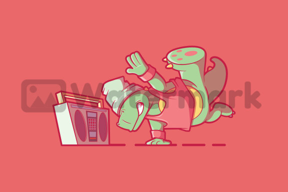 Breakdancing Dino