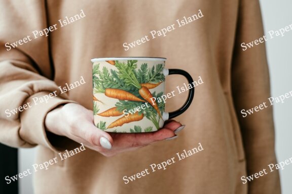 6 FREE Digital Papers - Carrot Garden