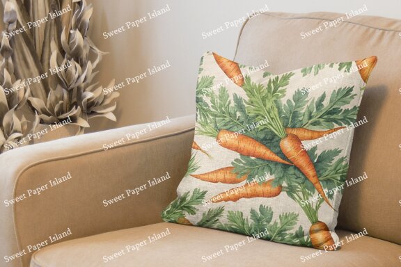 6 FREE Digital Papers - Carrot Garden