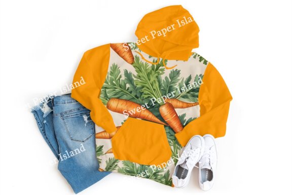6 FREE Digital Papers - Carrot Garden