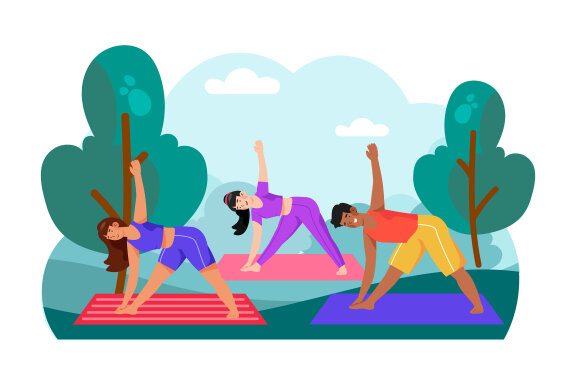 M734_Morning Activity Illustration Pack 1