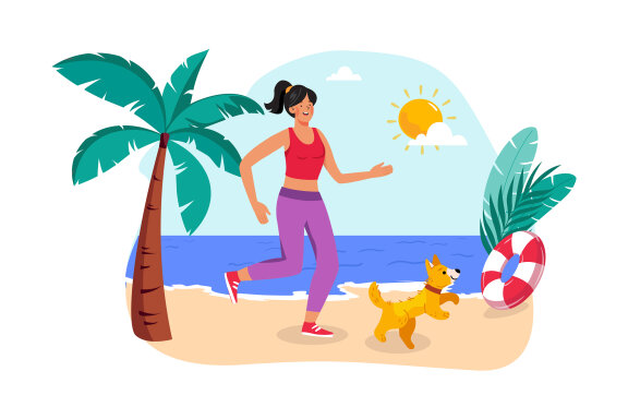 M734_Morning Activity Illustration Pack 1