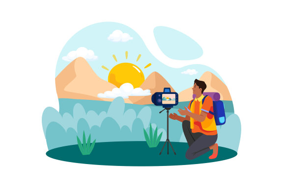 M734_Morning Activity Illustration Pack 1