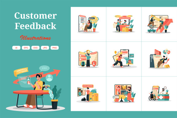 M730_Customer Feedback Illustration Pack 1