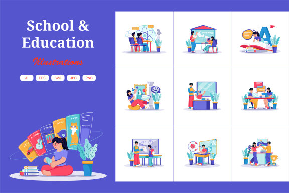 M721_Education Illustration Pack 1