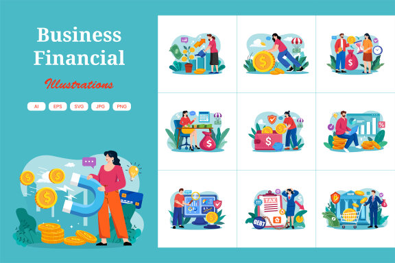 M700_Financial Illustration Pack 1