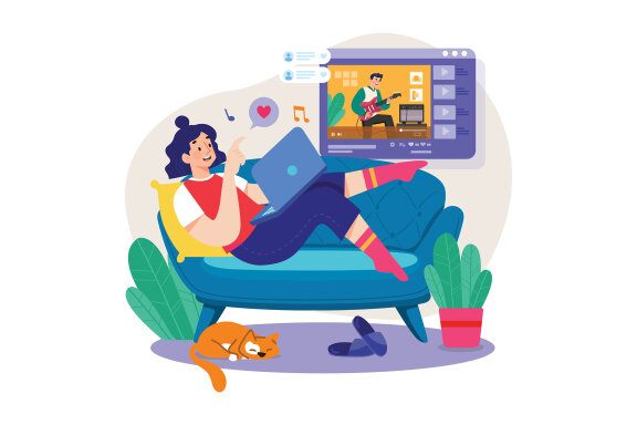 M698_Video Streaming Illustration Pack 2