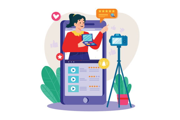 M698_Video Streaming Illustration Pack 2
