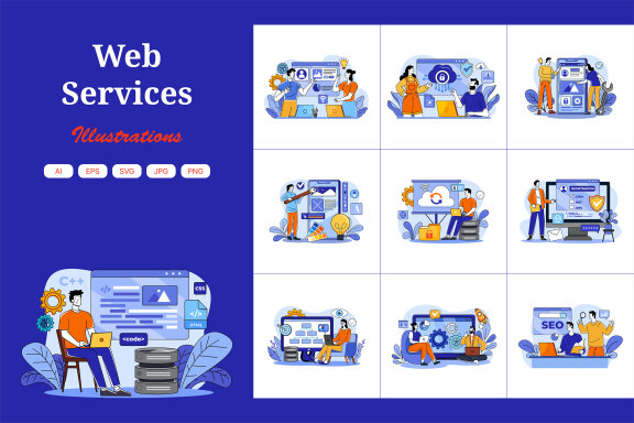 M690_Web Services Illustration Pack