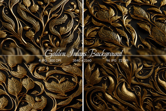 Golden Inlays Background